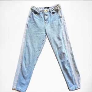 Nasty Gal Jeans  tuxedo detail size 6